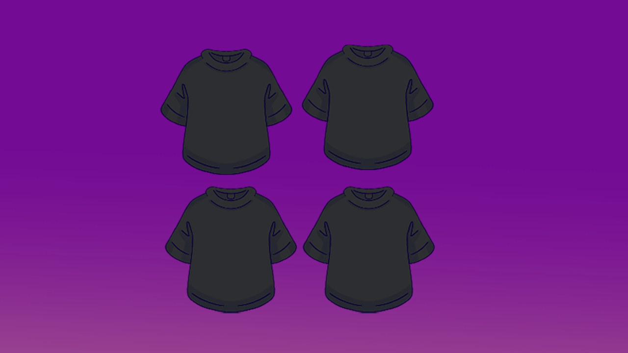 4 camisetas oversized