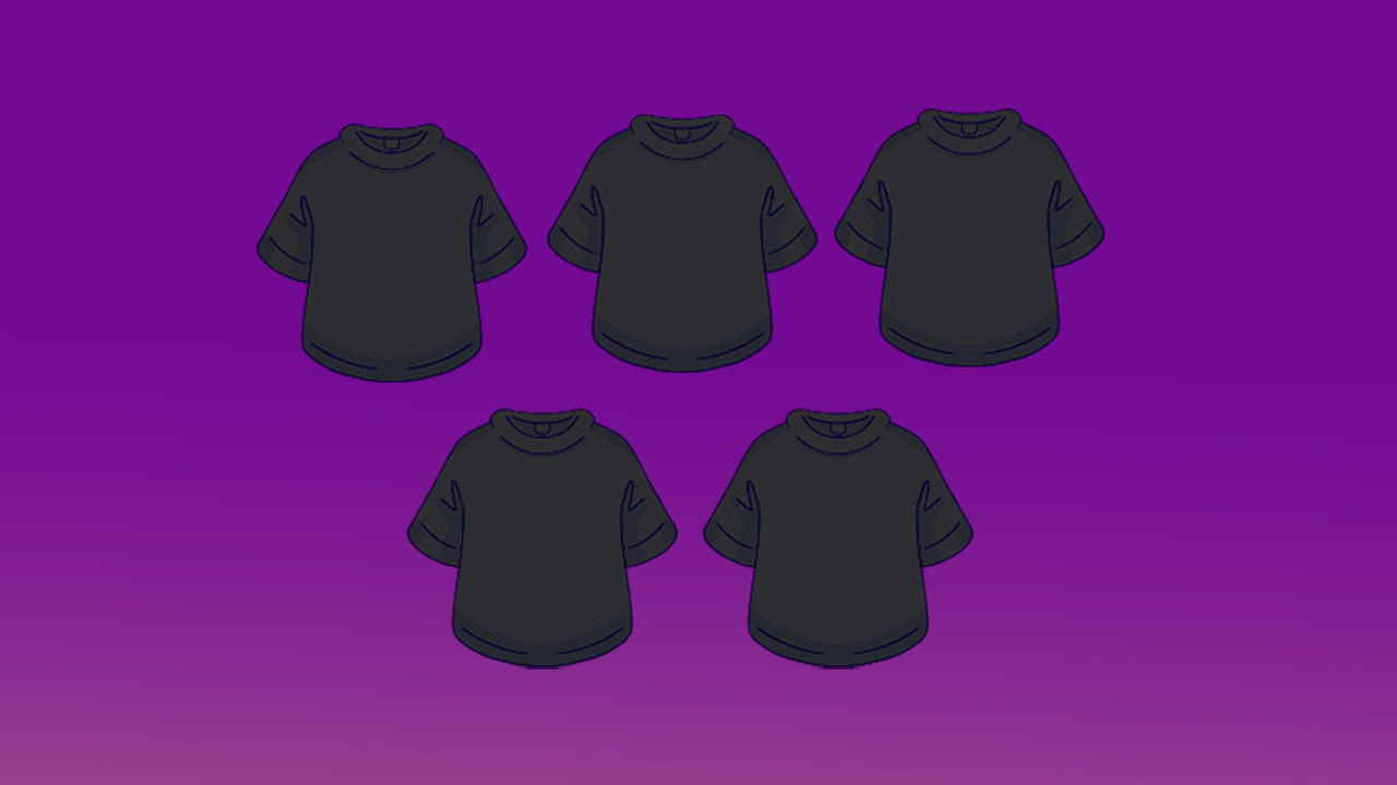 5 camisetas oversized